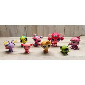 Littlest Pet Shop LPS Vintage Owl iguana bird puppy Lot EUC